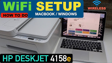 HP DeskJet 4158e WiFi Setup Using HP Smart App  | MacBook | Windows Laptop