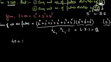 Sum and no. of factors divisible of a number | Divisibility | Competitive Exams | LabTurtle