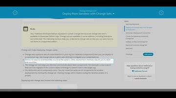 Deploy with Change Sets from Sandbox to Production #DF17