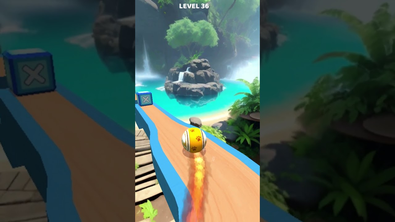 3D Super Rolling Ball Race Gameplay Speedrun Level 36 