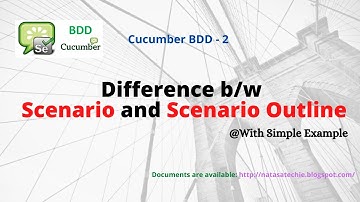 Cucumber BDD # 3 | Difference Between Scenario and Scenario outline