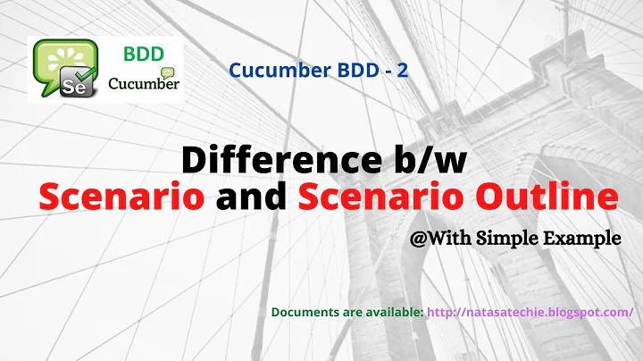 Cucumber BDD # 3 | Difference Between Scenario and Scenario outline