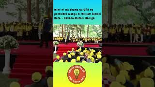 Mimi ni wa chama ya UDA na president wangu n ni William Samoei Ruto ~ Gavana Mutahi Kahiga.