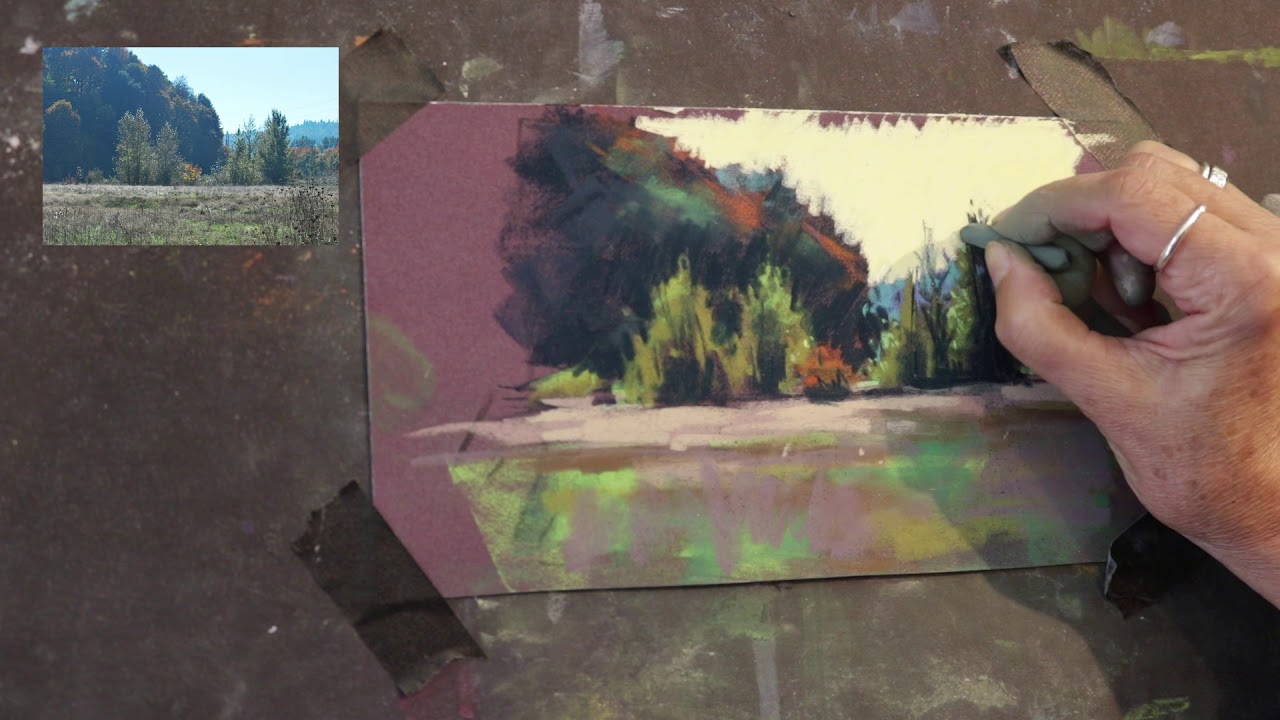 "Oaks Park" Pastel Painting