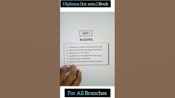 Diploma 1st sem (ENGLISH AND COMMUNICATION SKILLS-I) book #hsbte