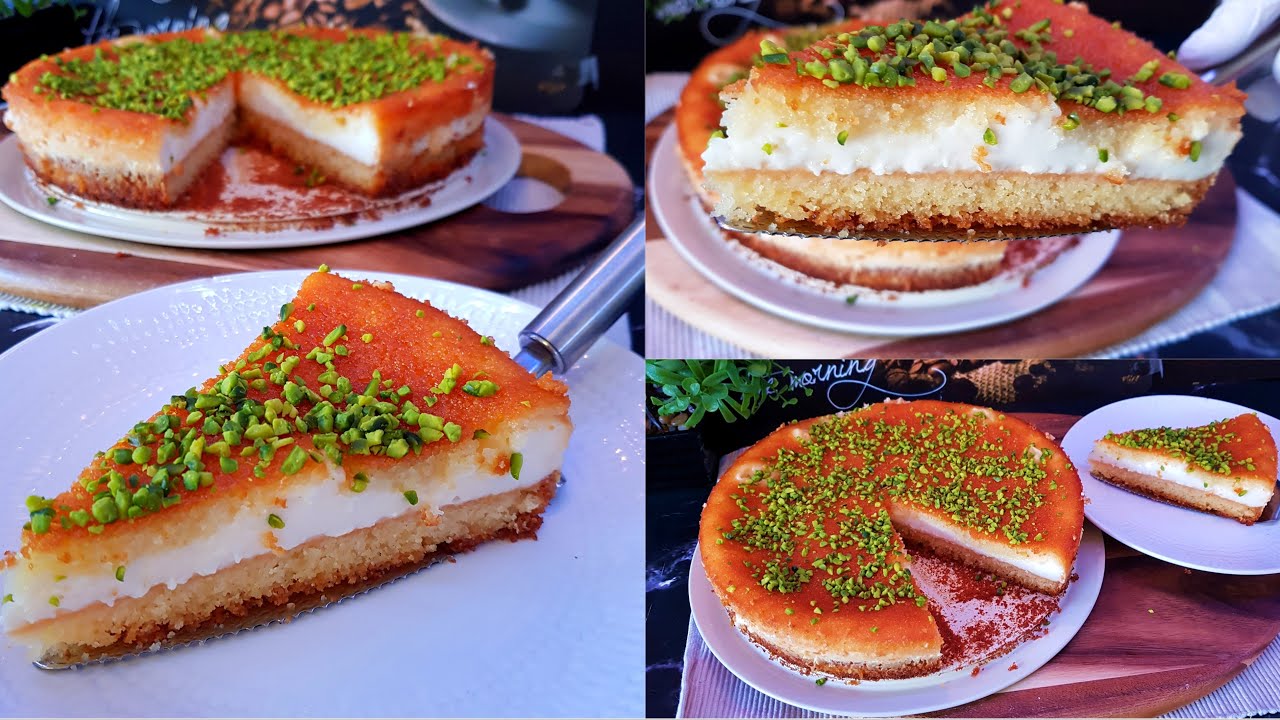 بسبوسة بالقشطة من اطيب والذ الحلويات