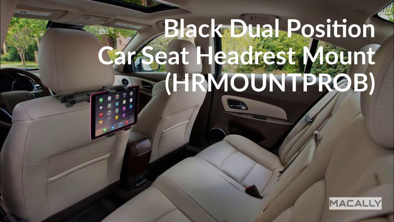 Macally Black Dual Position Car Seat Headrest Mount