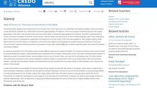 Searching Credo Reference Database