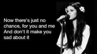 Selena Gomez ~ Cry me a river (lyrics)