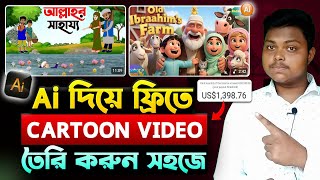 Ai দিয়ে কার্টুন ভিডিও তৈরি🔥cartoon video kivabe banabo | How To Make Cartoon Animation Video Mobile screenshot 2