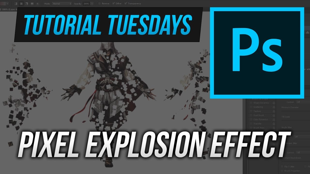 Create Pixel Explosion How to make a Pixel Explosion Effect #TutorialTuesdays - YouTube