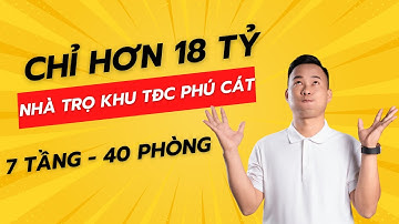 ĐẤT TÁI ĐỊNH CƯ BẮC PHÚ CÁT -  NHÀ TRỌ DÒNG TIỀN 150m2 40 phòng