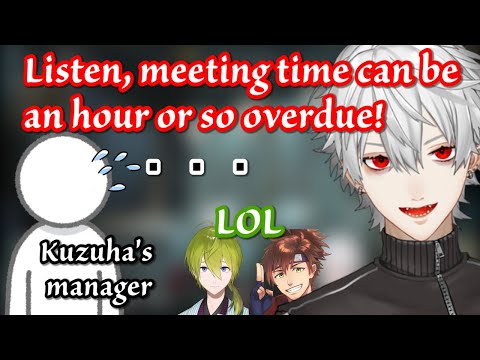 ［Eng Sub］For Kuzuha, being an hour late for a meeting is normal ［Nijisanji/Shibuya/Inui/VTuber］