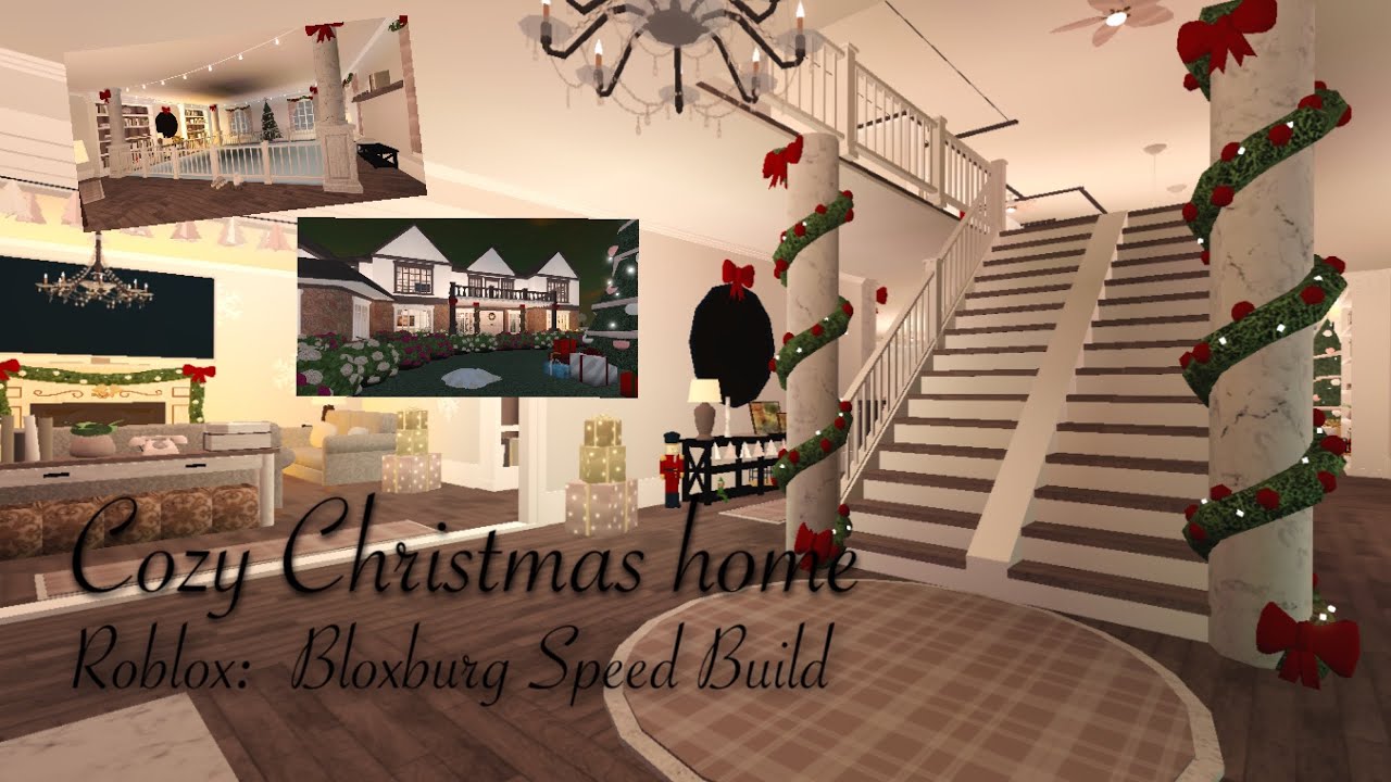 Bloxburg: Cozy Christmas Home | Speedbuild | Roblox Bloxburg