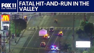 Man in custody after hit-and-run crash in Van Nuys