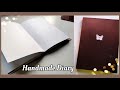 How to make notebook  diy diary  handmade journal   easy book binding at home 