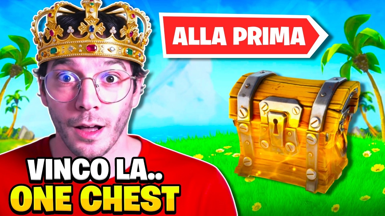 VINCO la *ONE CHEST* al PRIMO TENTATIVO...SU FORTNITE!!