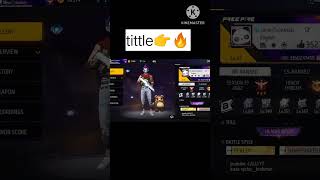 how to equip tittle in freefire🔥 new update 😱#shorts #viral #freefire