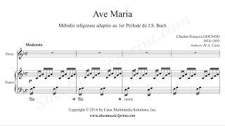 Gounod : Ave Maria - F Major chords