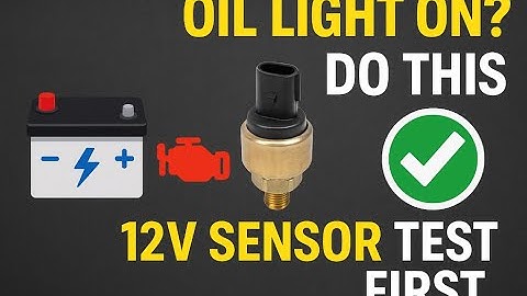 Oil Pressure Sensor Test for P0520-Simple DIY Test Anyone Can Do!