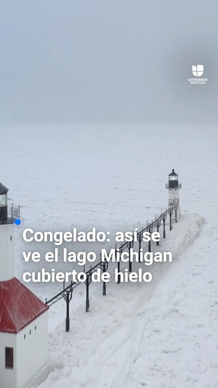 ? Imágenes del lago Michigan congelado