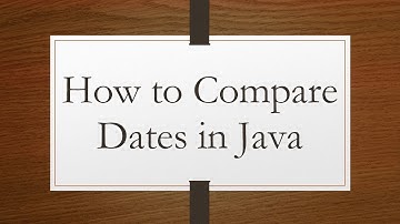 How to Compare Dates in Java