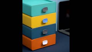 Joybos® Colorful  Stacked Desktop Drawer Box 3 Piece Set