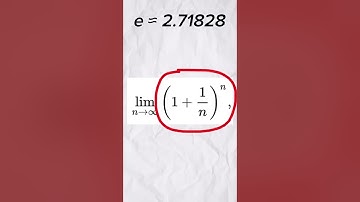 what is e? (the mathematical constant)