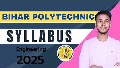 Bihar polytechnic syllabus 2026 |  DCECE Entrance exam 2026| Govt polytechnic 2025