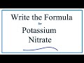 Potassium and Nitrate Ions