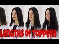 How to visually see the lengths of Uniwigs Toppers