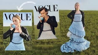 Recreando la portada de Harry Styles en VOGUE - YouTube