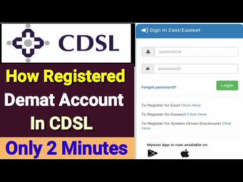 How Registered Demat Account In CDSL # Demat Registered In CDSL # CDSL Registration Process # Cdsl