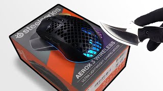 SteelSeries Aerox 3 Wireless - UNBOXING ASMR NO TALKING