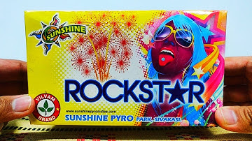 SUNSHINE ROCKSTAR FOUNTAIN TESTING | NEW AND UNIQUE CRACKER 2021 | DIWALI FIRECRACKERS TESTING 2021