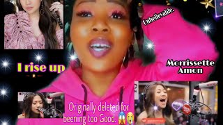 Original deleted?? MORISSETTE  AMON I rise up REACTION [LIVE] on wish bus 107.5.