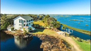 Waterfront Home with Panoramic Views in Surf City, North Carolina