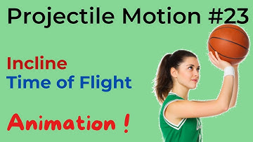 Projectile Motion  (JEE NEET Animation) | #23 | Incline | Time of Flight | Physics (2022)