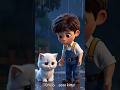 In rain and cold,He helped a hungry kitten with food #youtubeshorts #miniworld
