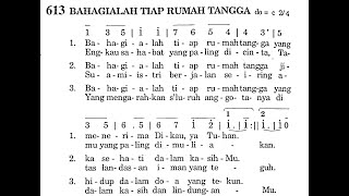 BAHAGIALAH TIAP RUMAH TANGGA - Puji Syukur No. 613 - Lagu Perkawinan