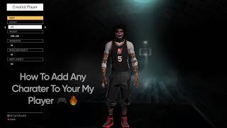 HOW TO ADD ANY CHARATER YOU WANT INTO NBA 2K16 ❗ SUPER EASY