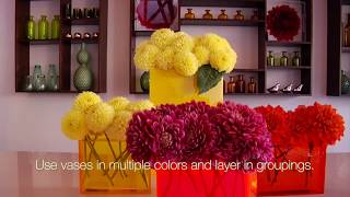 Dahlia Arrangements In Modern Acrylic Vases DYI by Floral Art LA 4,035 views 9 years ago 1 minute, 44 seconds