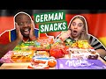 Americans Try German Snacks For The First Time! [German Snack Revew]