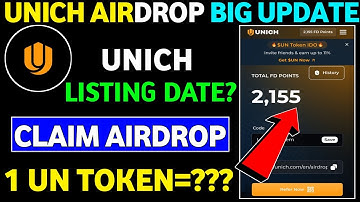 Unich Airdrop Listing Date || Unich Airdrop New Update || Unich Airdrop Update Today