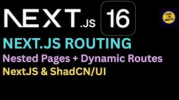 Next.js 16 Routing: Pages, Nested Pages & Dynamic Routes #nextjs #reactjs #shadcn