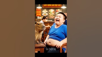 Capybara và Long béo giảm cân theo cách độc lạ🤣🤣😂#shorts