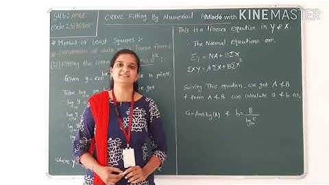 (V-5)Curve fitting by numerical methods (3130908-AMEE)