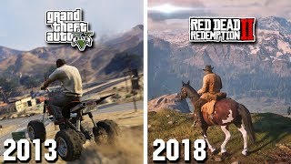 GTA 5 VS RED DEAD REDEMPTION 2! ГЛОБАЛЬНОЕ СРАВНЕНИЕ! GTA 5 VS RDR 2! | DYADYABOY 🔥 GTA 5 VS RED DEAD REDEMPTION 2! ГЛОБАЛЬНОЕ СРАВНЕНИЕ! GTA 5 VS RDR 2! | DYADYABOY 🔥