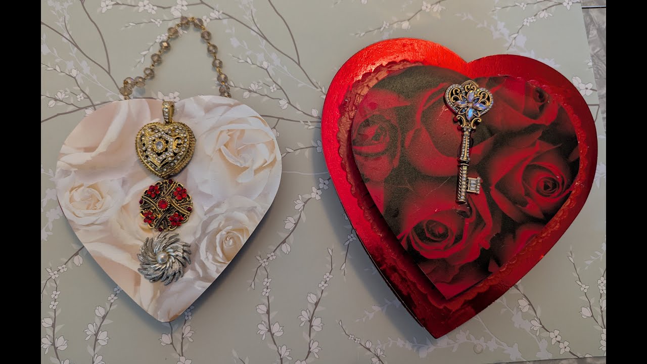 Upcycling Heart Shaped Candy Boxes for Valentine's Day