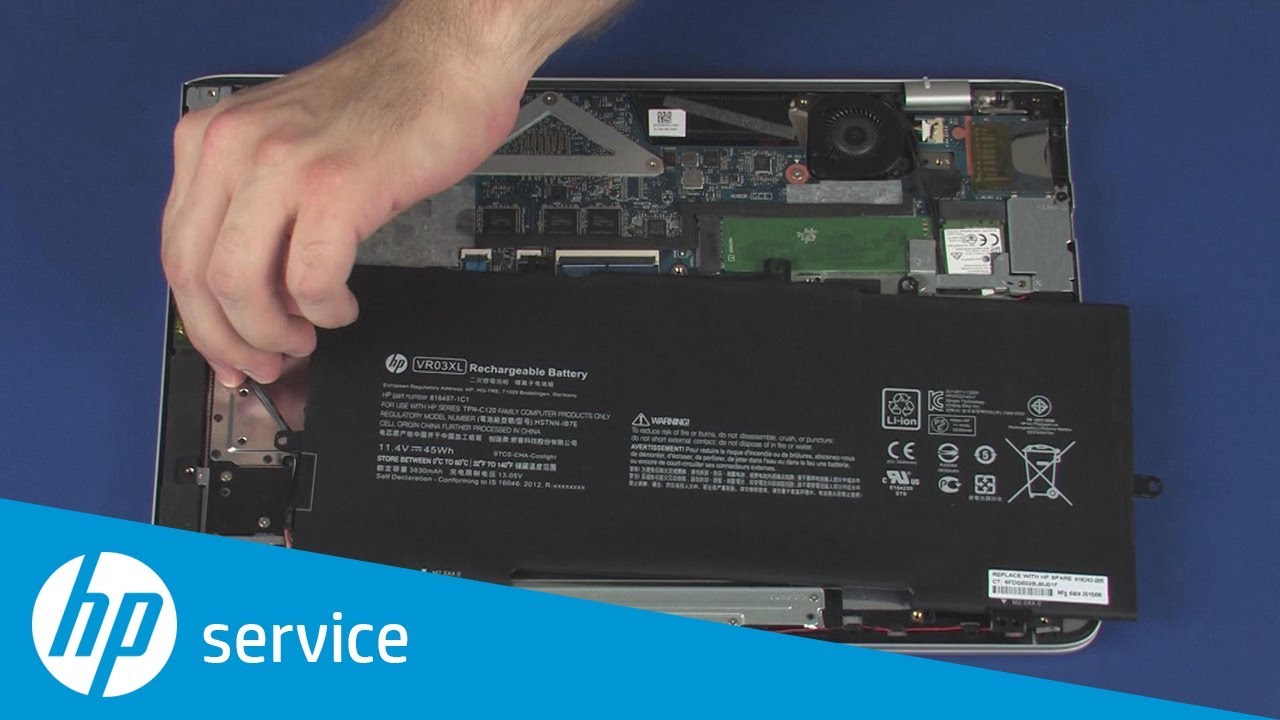 næve vin monarki Replace the Battery | HP ENVY 13 Notebook | HP Support - YouTube
